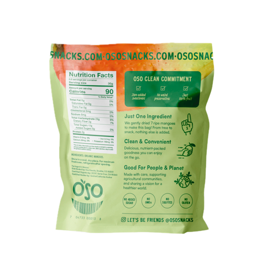 Dried Organic Mango Slices - 7 Oz Bag - Pack of 4 bags - New Size!