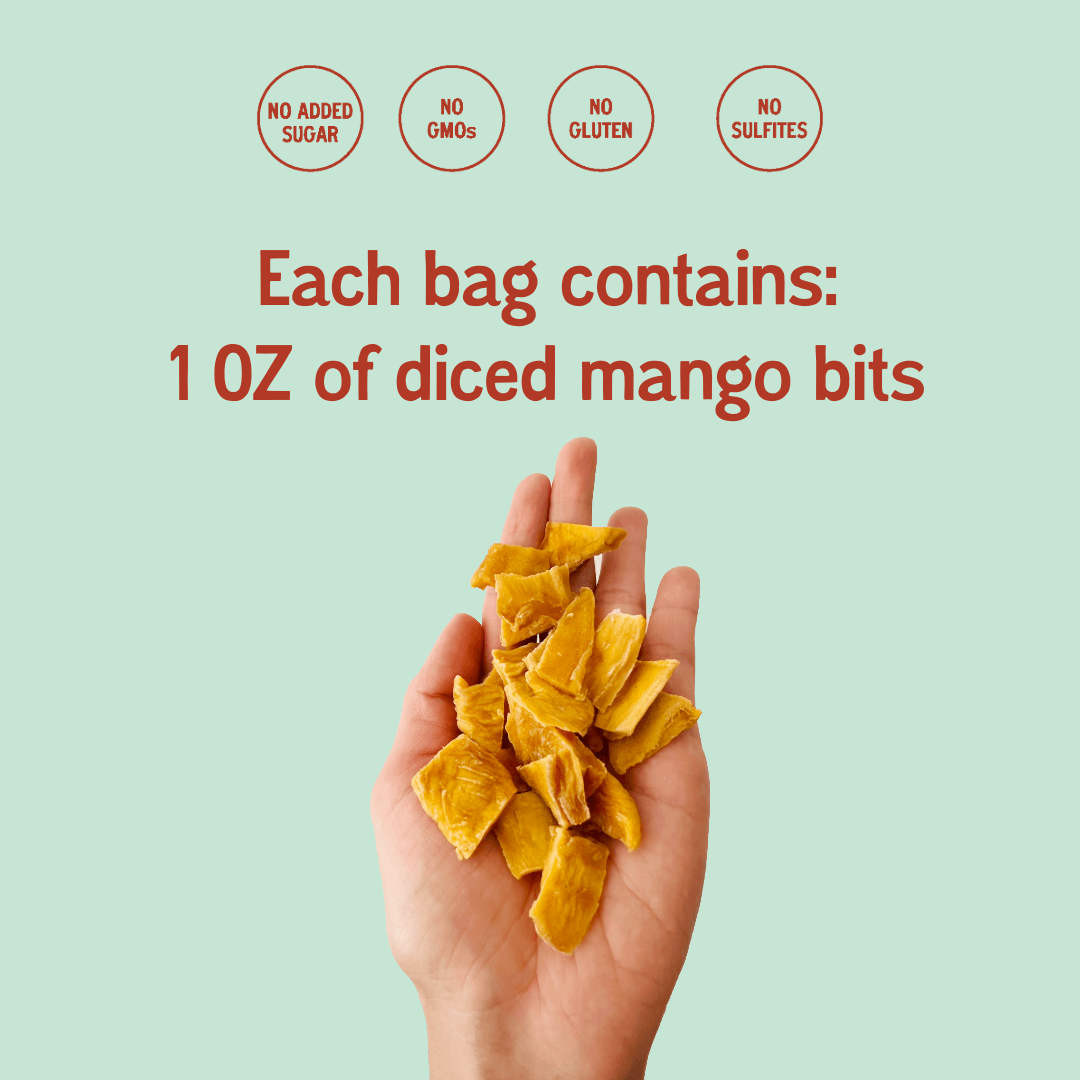1 oz of diced mango