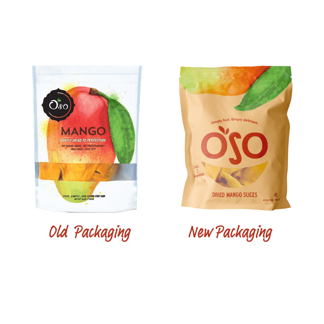 Old bag design vs new 23oz bag