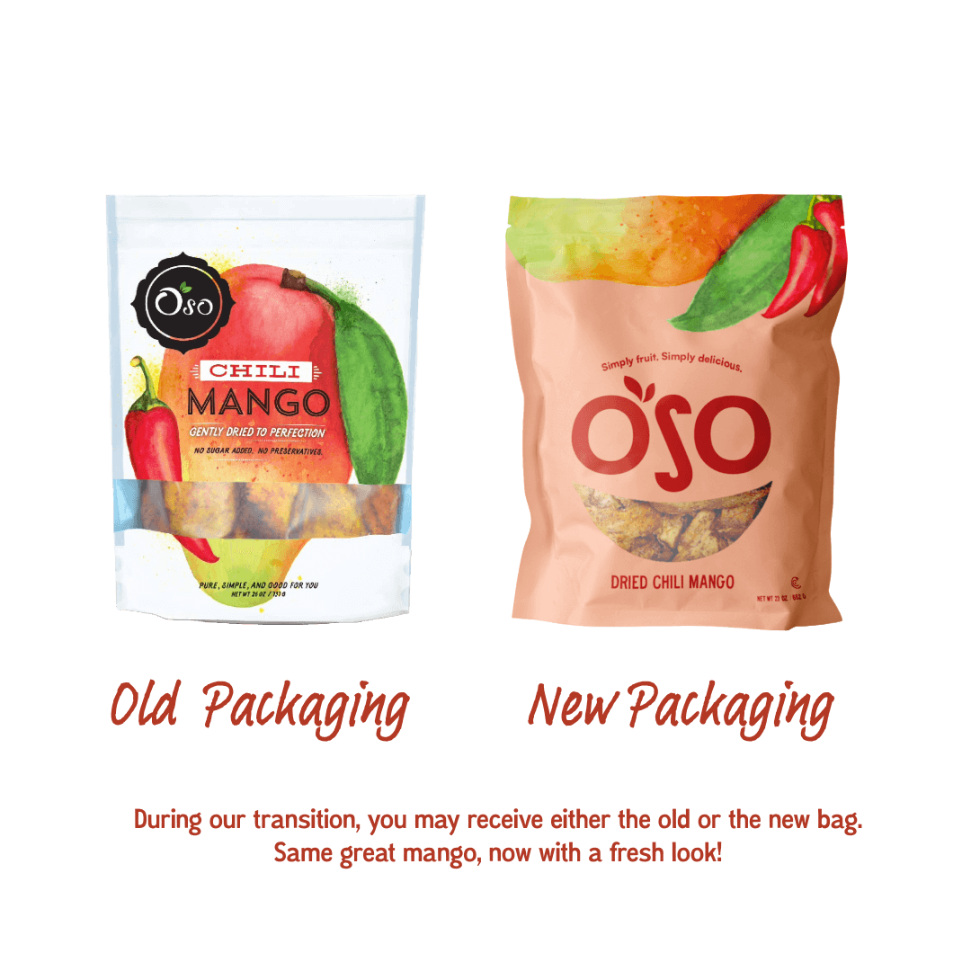 our old design bag vs the new chili mango bag