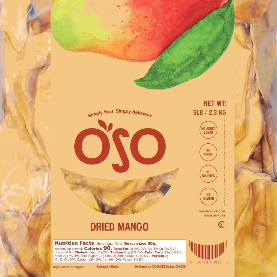 Oso snacks dried mango slices