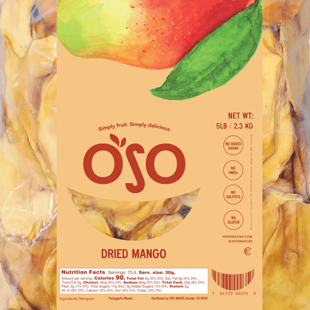 Oso snacks dried mango slices