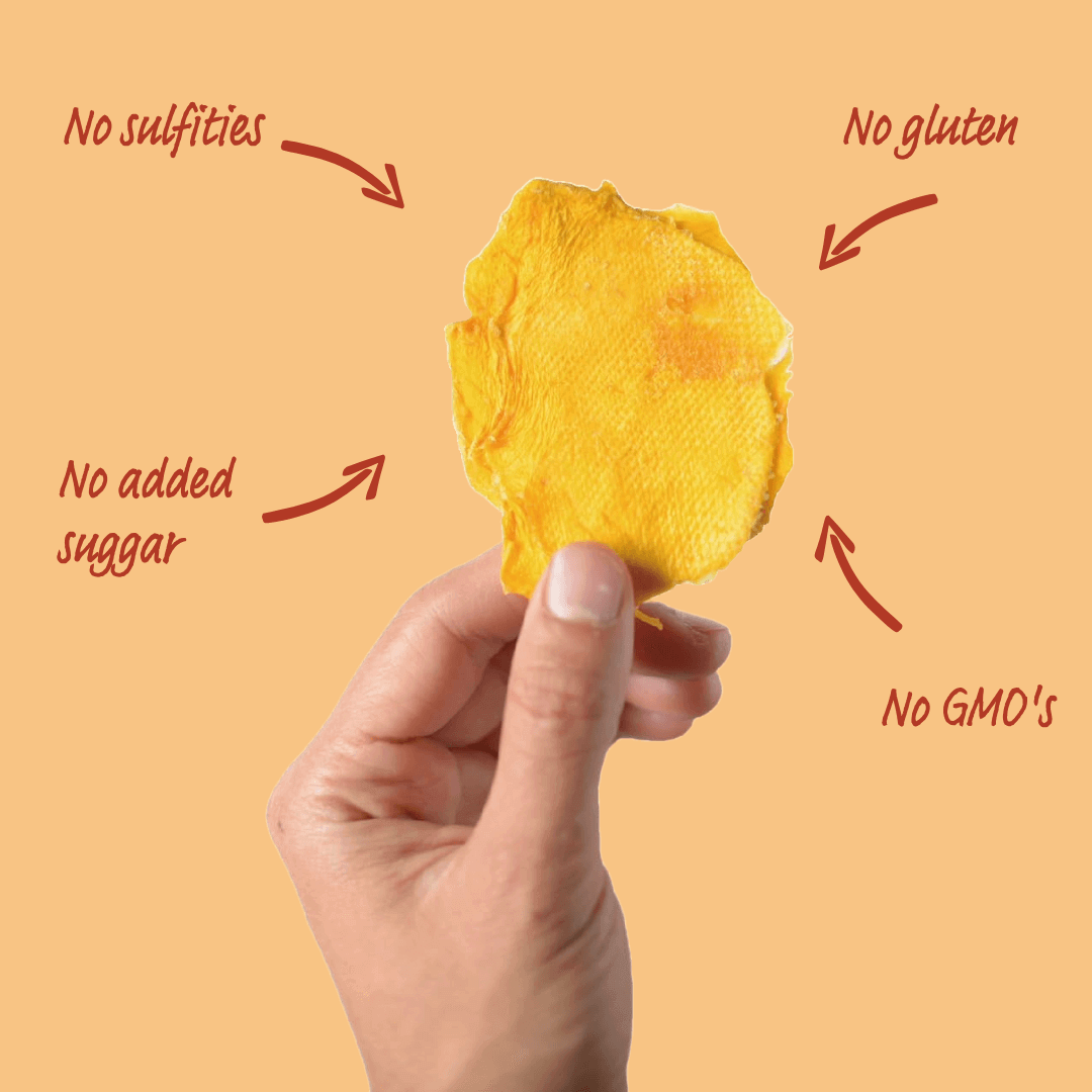 Our slices: No sugar added, no preservatives