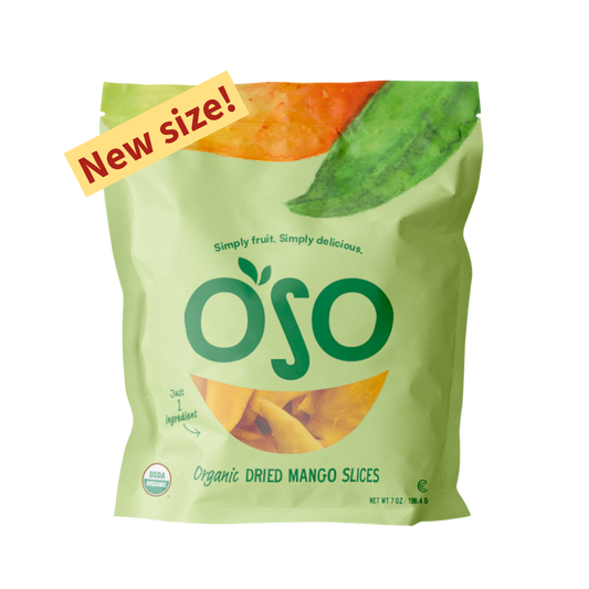 Dried Organic Mango Slices - 7 Oz Bag - Pack of 4 bags - New Size!