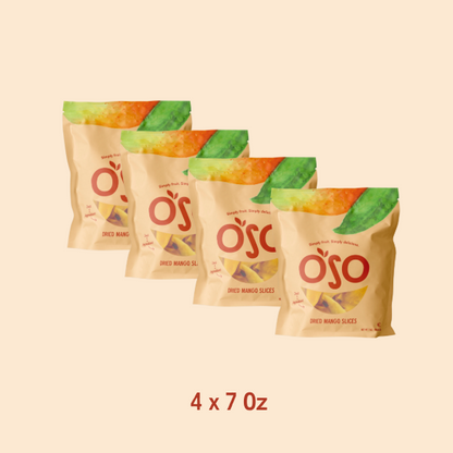 Dried Mango Slices - 7 Oz Bag - Pack of 4 bags - New Size!