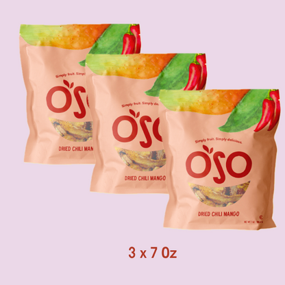 Dried Chili Mango - 7 Oz bag - Pack of 4 bags - New Size!