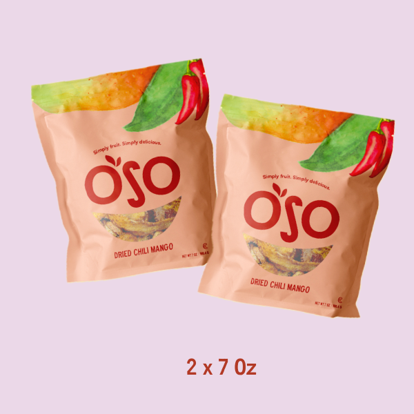 Dried Chili Mango - 7 Oz bag - Pack of 4 bags - New Size!