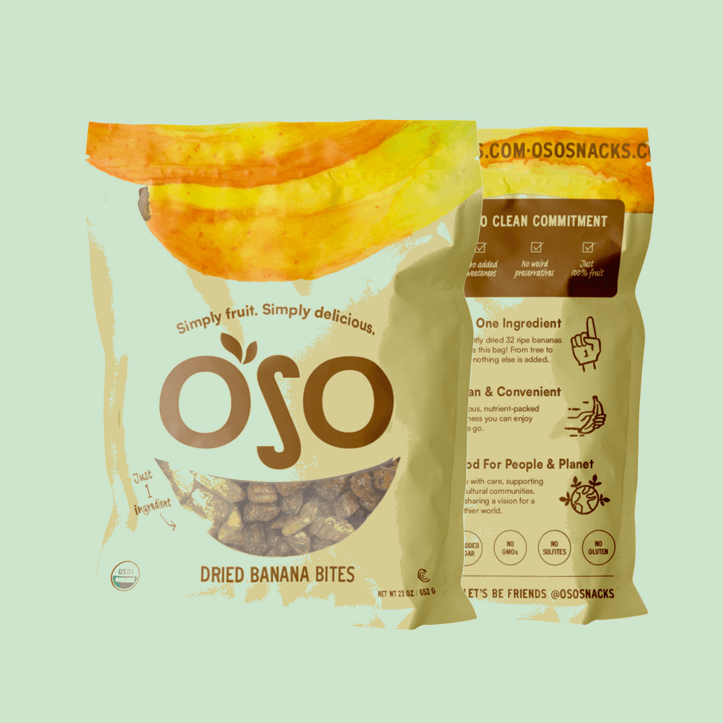 Dried Banana Bites. Dark and Sweet! - 23 Oz Bag