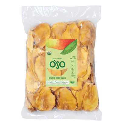 5LB bulk bag of organic dried mango