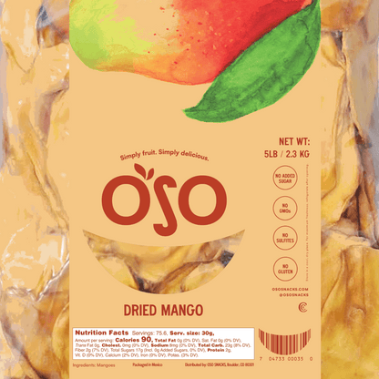 Oso snacks dried mango slices
