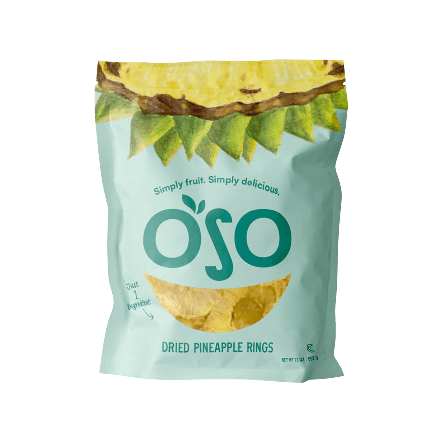 23 oz Bag of Dried pineapple rings